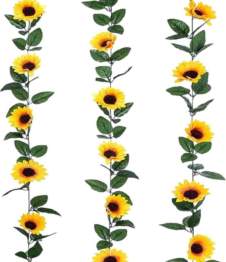 Hangende zonnebloem slingers kunstmatige zonnebloem slinger zijde zonnebloem wijnstok kunstbloemen zonnebloem wijnstok faux bloem wijnstok zijde zonnebloem decoratie bruiloft tafel thuis content nodig