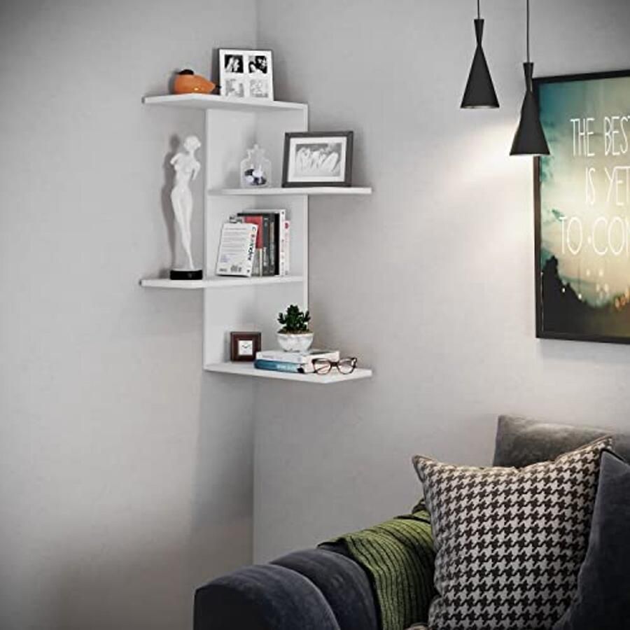 Hanging Wood Shelf Space-Saving Storage Dimensions: H. 180 x B. 21 x T. 20 cm Elegant Wall Shelf Storage Shelf Book Shelf Wall Board