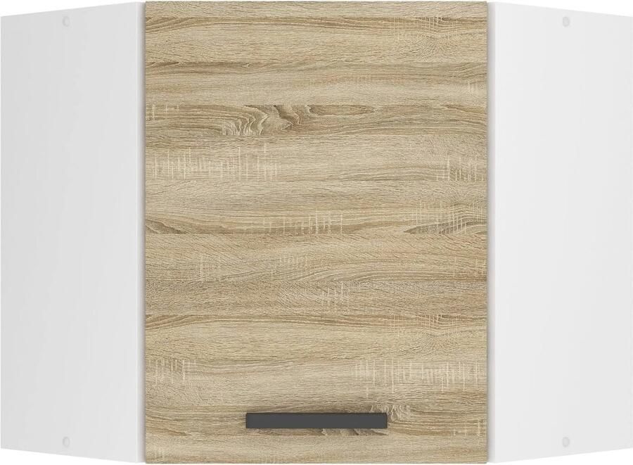 Hangkast Keuken 60 cm Wandkast met 1 deur Keukenkast Sonoma-eiken