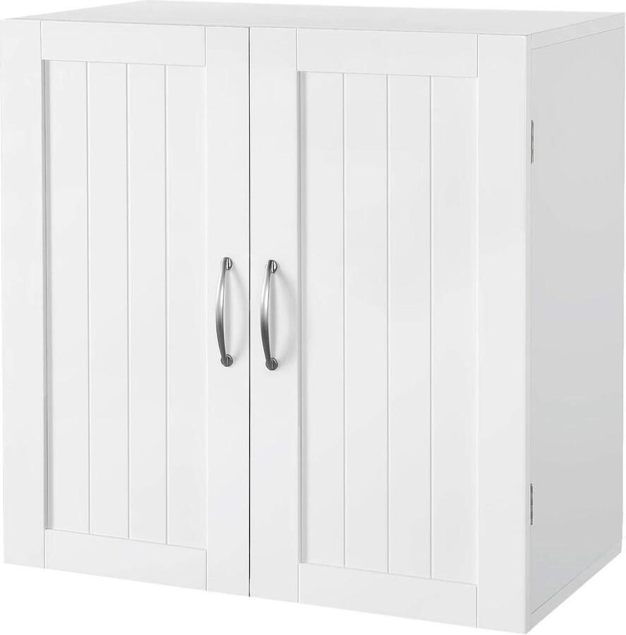 Hangkast met 2 deuren badkamerkast wandkast 1 stuk wit