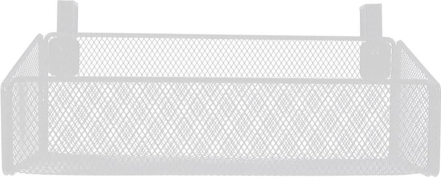 Hangmand nachtkastje rek met opbergmand voor bed stapelbed ziekenhuisbed slaapzaal telefoonboek dranken tissue wit