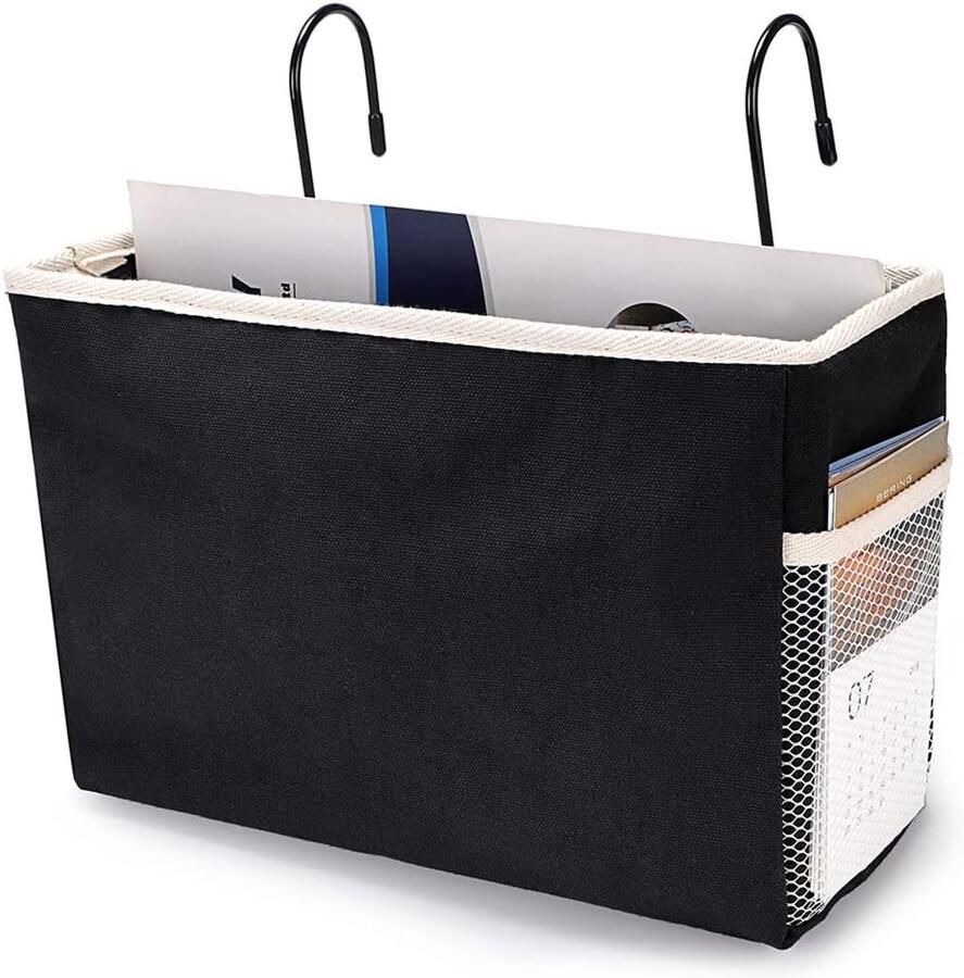 Hangmand voor bed kantoor thuis school slaapzaal zwart