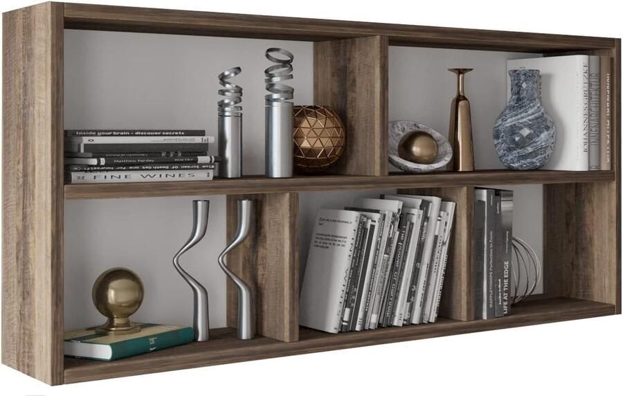 Hangrek in moderne look 113 6 x 50 x 25 cm (b x h x d) wandrek in verschillende uitvoeringen voor werk- woon- slaap- of tienerkamer (Grange eiken Retro Loft)