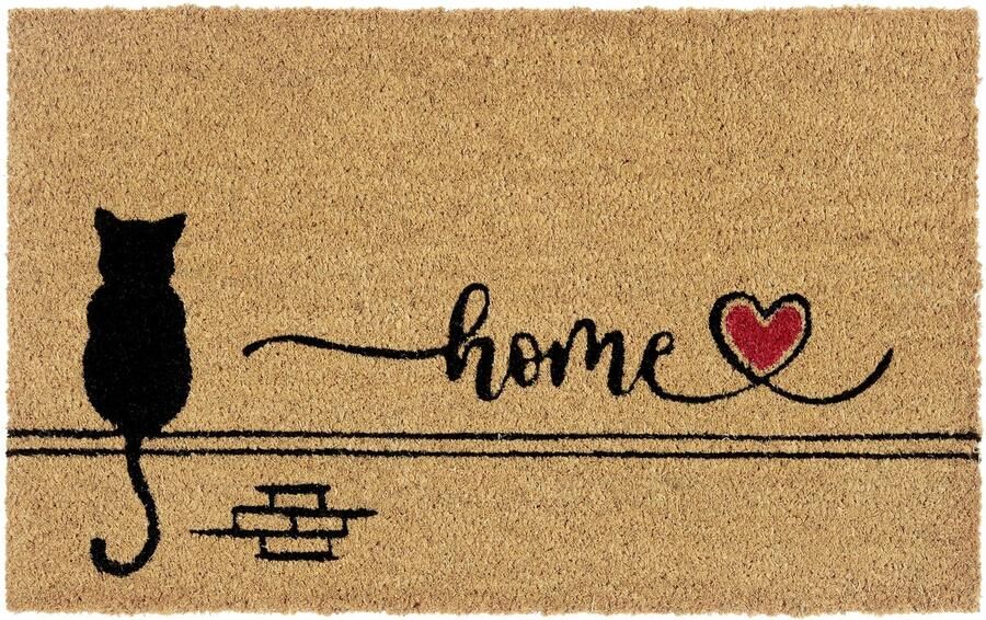 Hanse Home Kokos Deurmat Antislip Vuilvanger Mat Natuurlijk voor Binnen Cat Home Kokosvezel Deurmat voor Hal Entree & Overdekte Buitenruimte 40x70cm