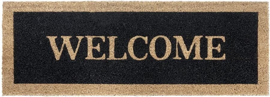 Hanse Home Smalle Kokosnoot Deurmat voor Binnen Dirt Trapper Mat Natural Welkom Kokosnoot Mat Antislip Deurmat voor Hal Terras Entree 27x70cm