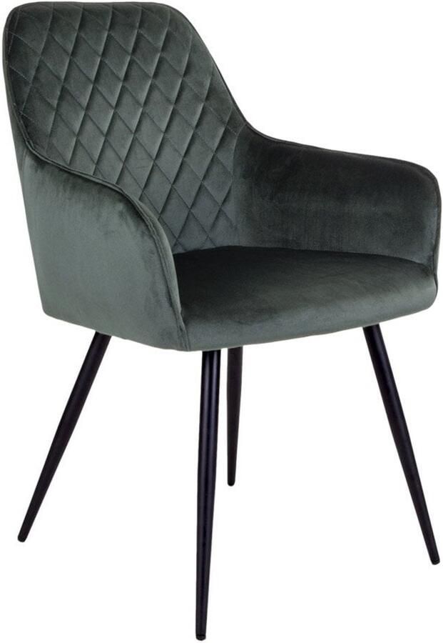 Harbo Dining Stoel set van 2 Velvet eetstoelen Moderne eetkamerstoelen comfortabele zitplaatsen 57x65x87 cm