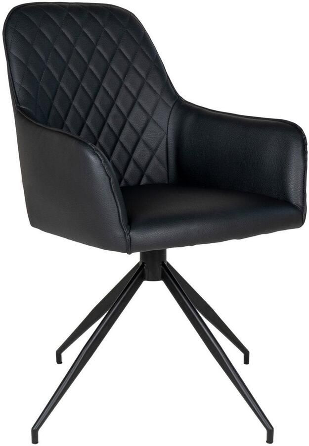 Harbo Swivel Dining Chair Modern Dining Chair PU Lederen stoel Swivel -mechanisme 56 cm x 62 cm x 89 cm