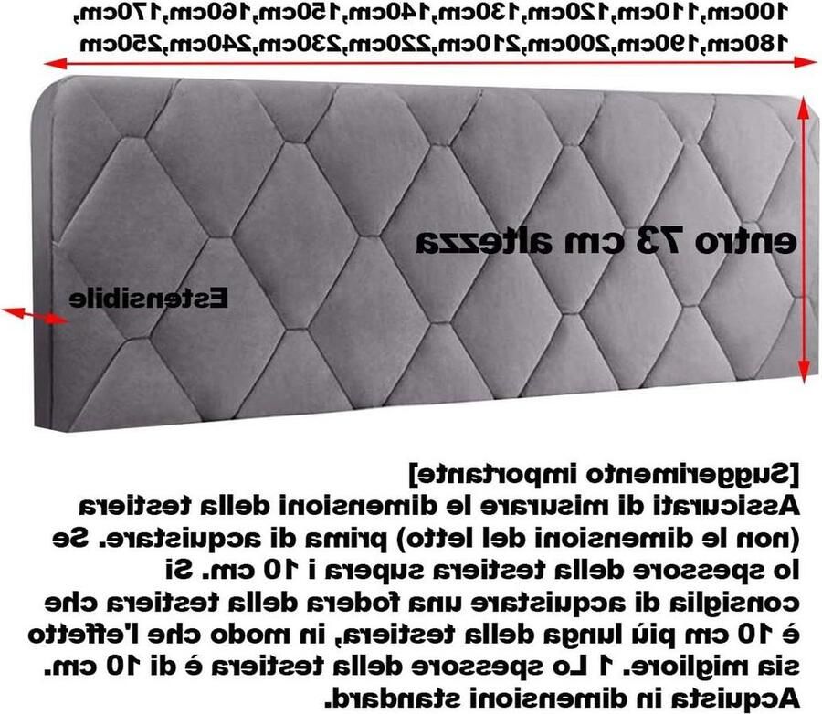 Headboard Cover Quilted Elastic Plain Bedroom Decoration Dustproof Cream 160x73cm Double Bed Single Bed hoofdbord hoes elastische