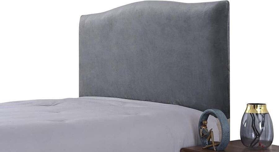 Headboard Cover Stretchy Velvet Protective Cover Grey Anthracite Single Beds Double Bed King Size Decoration Dustproof hoofdbord hoes elastische
