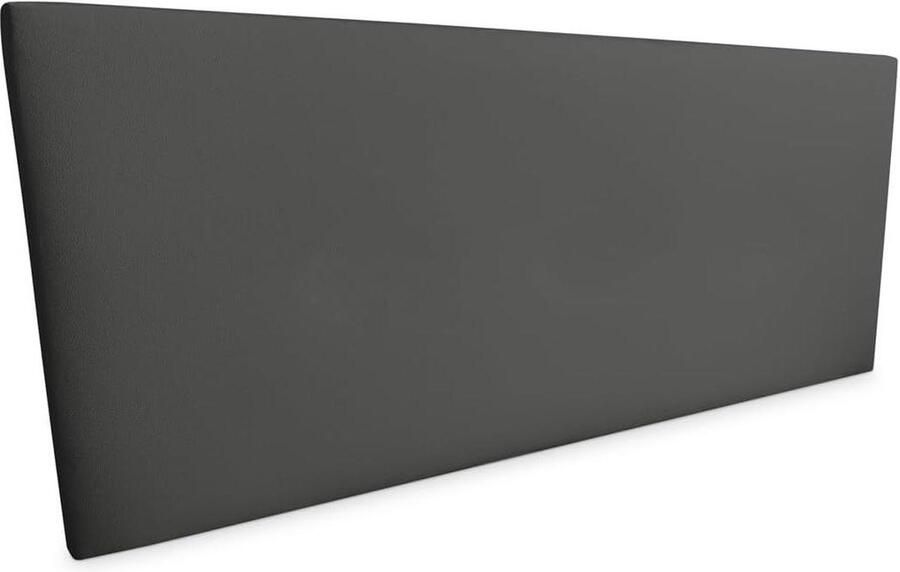 Headboard Nantes Quilted Faux Leather Premium Cover Practical and Attractive Design Wood Grey 100 x 60 cm (Bed 90) hoofdbord hoes elastische