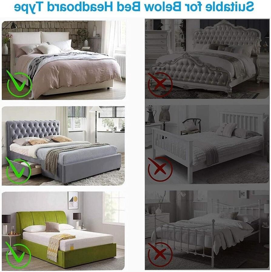 Headboard Protective Cover All-Inclusive Stretchy Headboard Cover with Elastic Padding Green 170-190cm hoofdbord hoes elastische