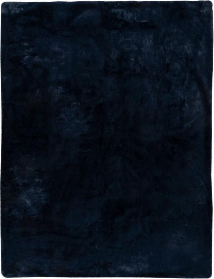 Heaven Plaid fleece Deken fluffy plaid 150x200cm navi donkner blauw