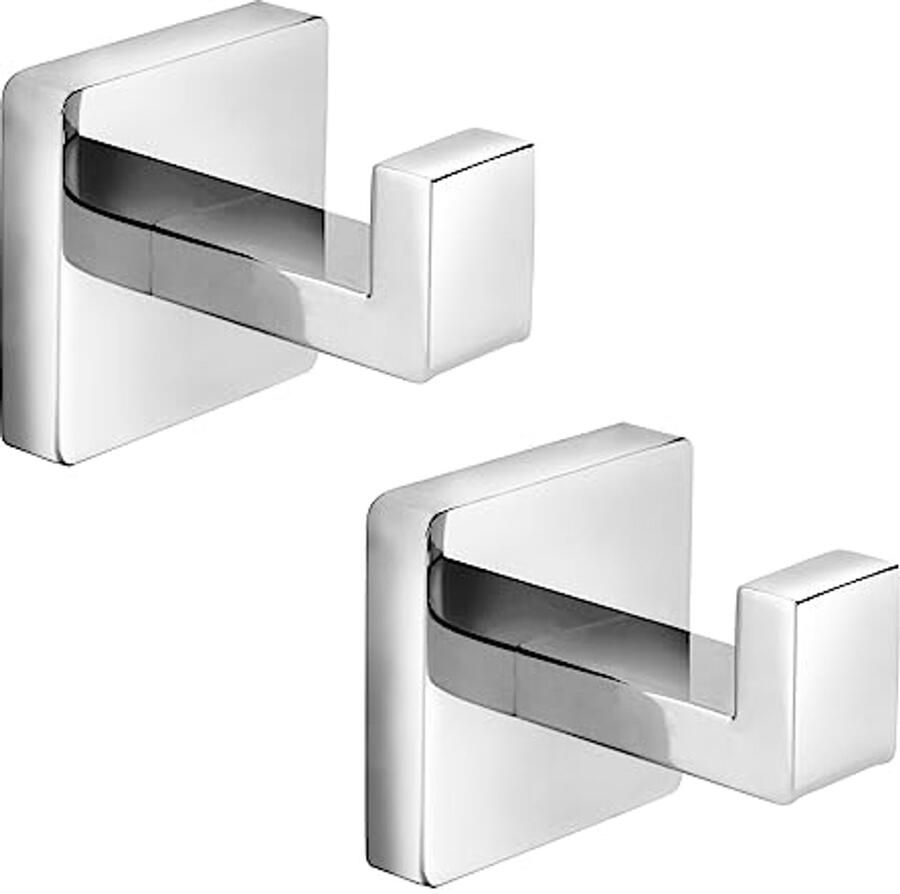 Heavy Duty Badkamer Kapstok Haken Roestvrij Staal Wandgemonteerde Handdoek Haken 2 Pack
