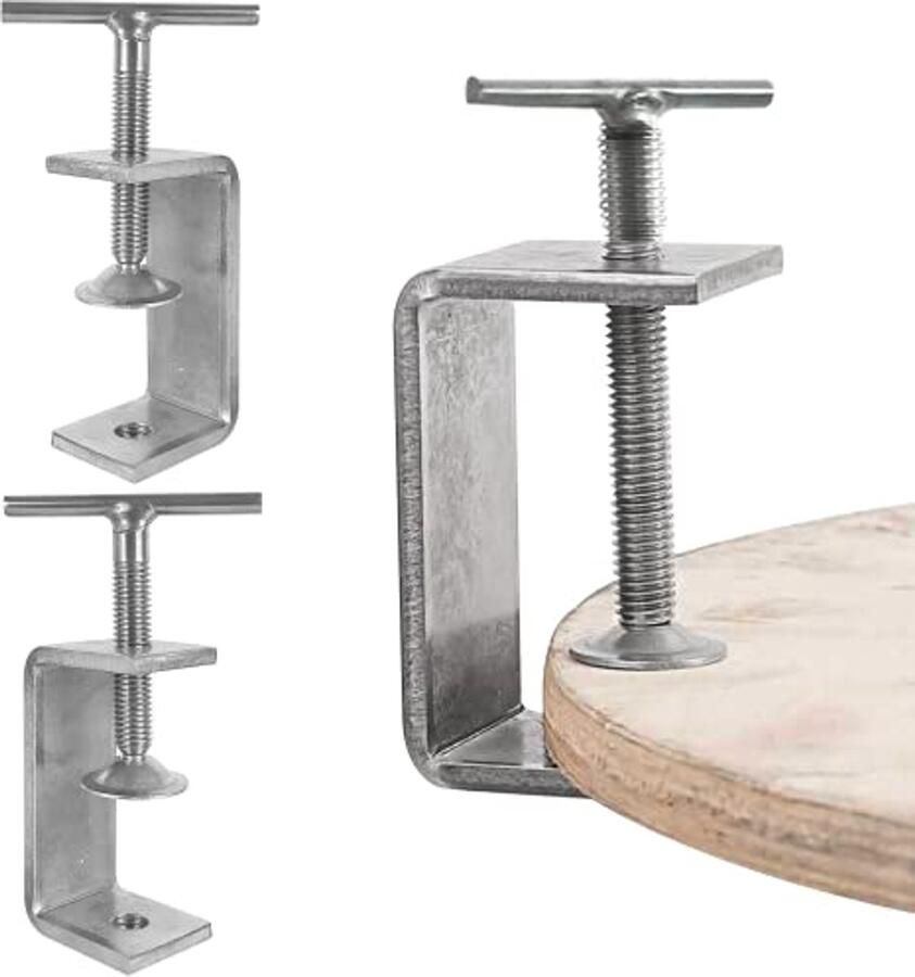 Heavy Duty C-Klem 78 mm 2 Stuks Roestvrij Staal Voor Houtbewerking en Doe-Het-Zelf Projecten