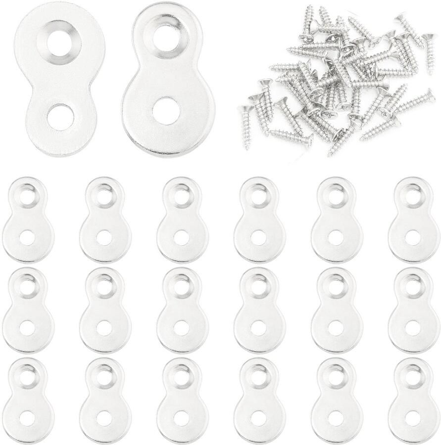 Heavy Duty Figuur 8 Tafelblad Connector 20 Stuks Tafelblad Bevestigingsmiddelen