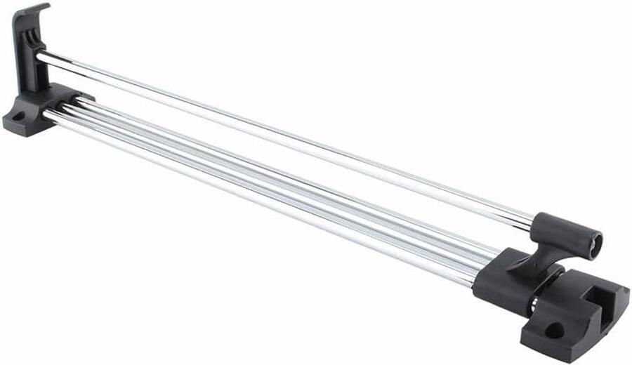 Allecto Plus Uitschuifbare Kledingstang voor Garderobekast Handdoekstang Opbergorganizer 40 cm Chroom Stevig en Duurzaam