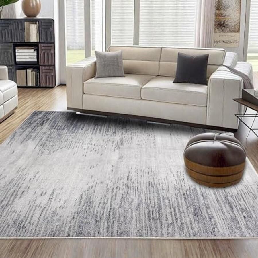 Hedendaags abstract kasjmier tapijt in Europese stijl antislip decoratief voor woonkamer 120 x 160 cm