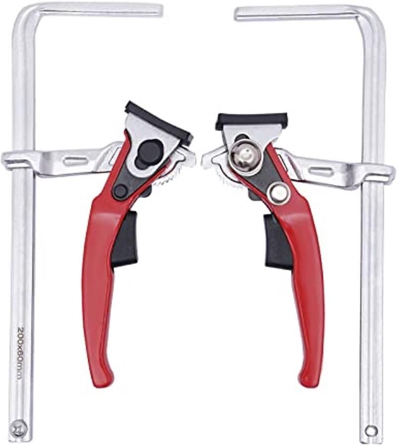 Hefboomklem Tafelklem met Snelspanner Spandiameter 200 mm 2 Stuks