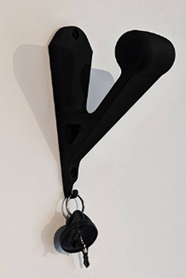 Helmhouder Moto Fietshelm houder Kapstok voor helm Zwart