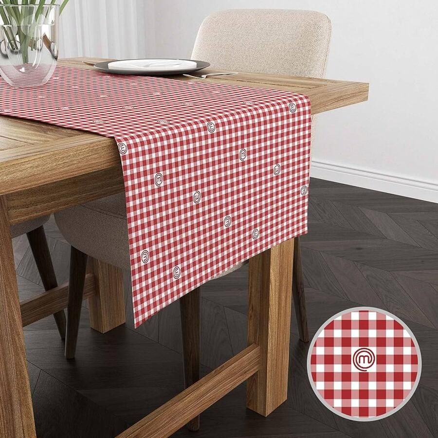 Herbruikbare tafelloper 45 x 140 cm katoen