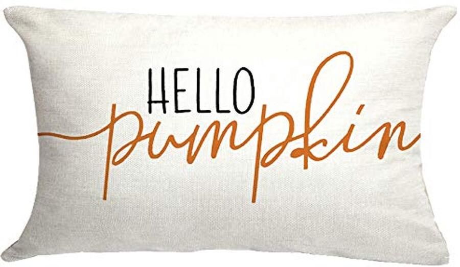 Herfst Kussenhoes 12 x 20 Inch Pumpkin Design Decoratie voor Sofa en Bed