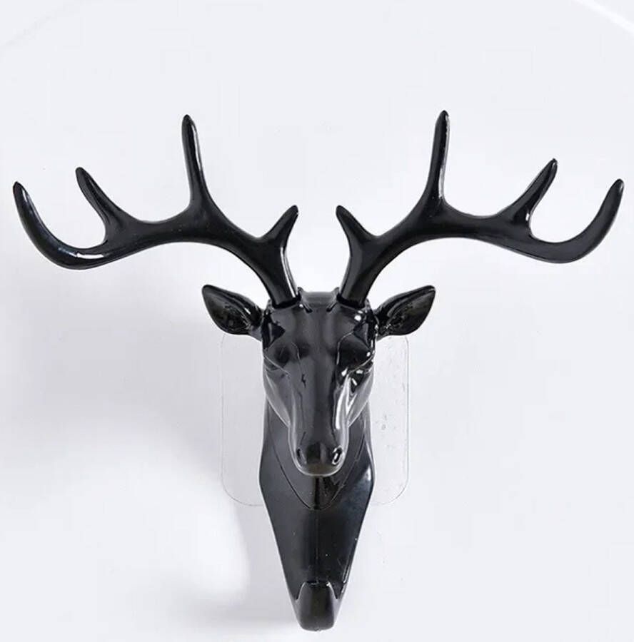 Hert Gewei Jas Ophanghaak Kapstok Jas ophangen Hout Klassiek Landelijk Dieren Hertengewei inclusief bevestigingsstrip