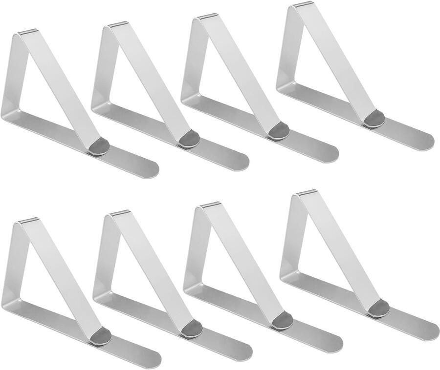 HEVIBK tafelkleedclips roestvrij staal tafelkleedclip tafelkleedclips (4 cm x 8 stuks)