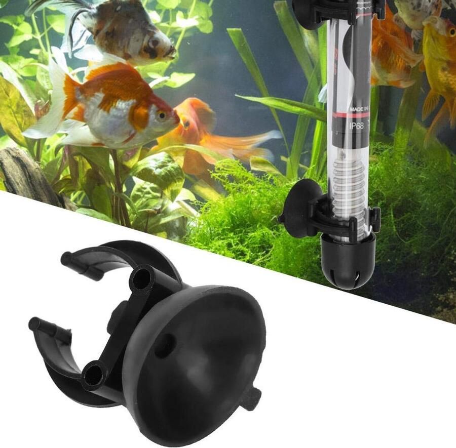 Hffheer 20 delen set aquariumverwarming clips Airline buishouder klemmen aquarium zuignap clips Airline slangen zwart