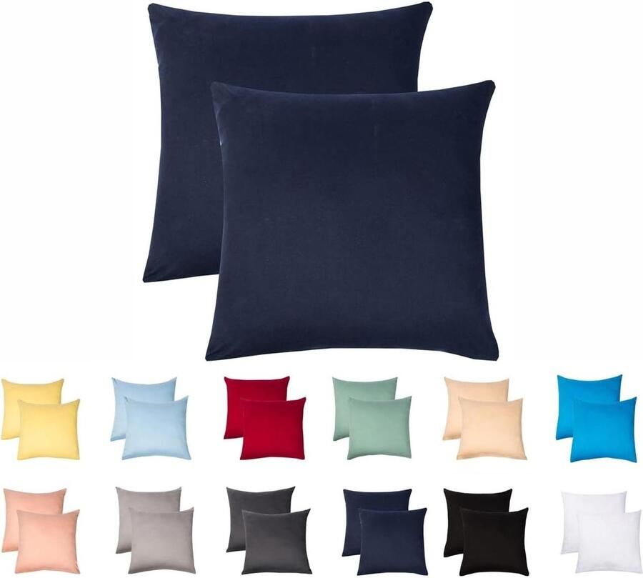 Hi-home voordeelset van 2 bohemian stijl decoratieve kussenhoezen katoen zacht ademenden kussenhoezen bankkussens superzachte kussenhoezen voor de bank slaapkamer woonkamer auto 45 x 45 cm (zwart en crÃ£Â¨me)