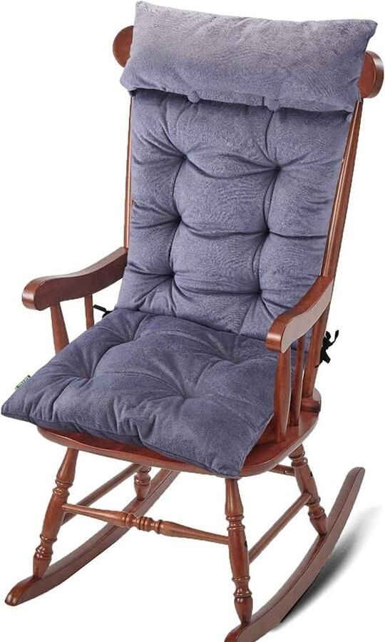 High Back Chair Cushion Thicken Garden Chair Seat Cushion With Backrest for Patio Recliner Armchair