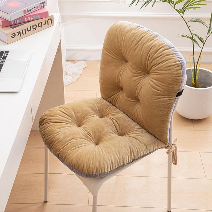 High Back Seat Cushion 38 x 45 x 42 cm High Back Seat Cushion Garden Chair Seat Cushion for Home Office Chair Car Seat Garden Chair Cotton Chair Cushion Back Cushion