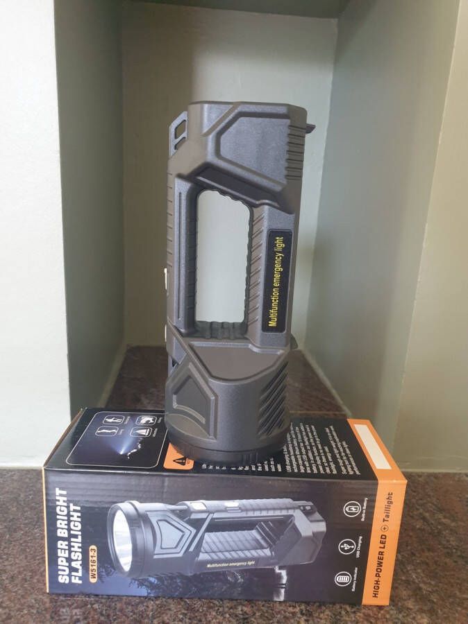 High Power LED Flashlight Powerful USB Rechargeable Torch Portable Handheld Outdoor Lamp Built-in Battery COB 7 LED Flashlights Outdoor Lightweight Lighting LED Torch Searchlight For Camping Power Spotlight With Sidelight Waterproof Torch Lantern