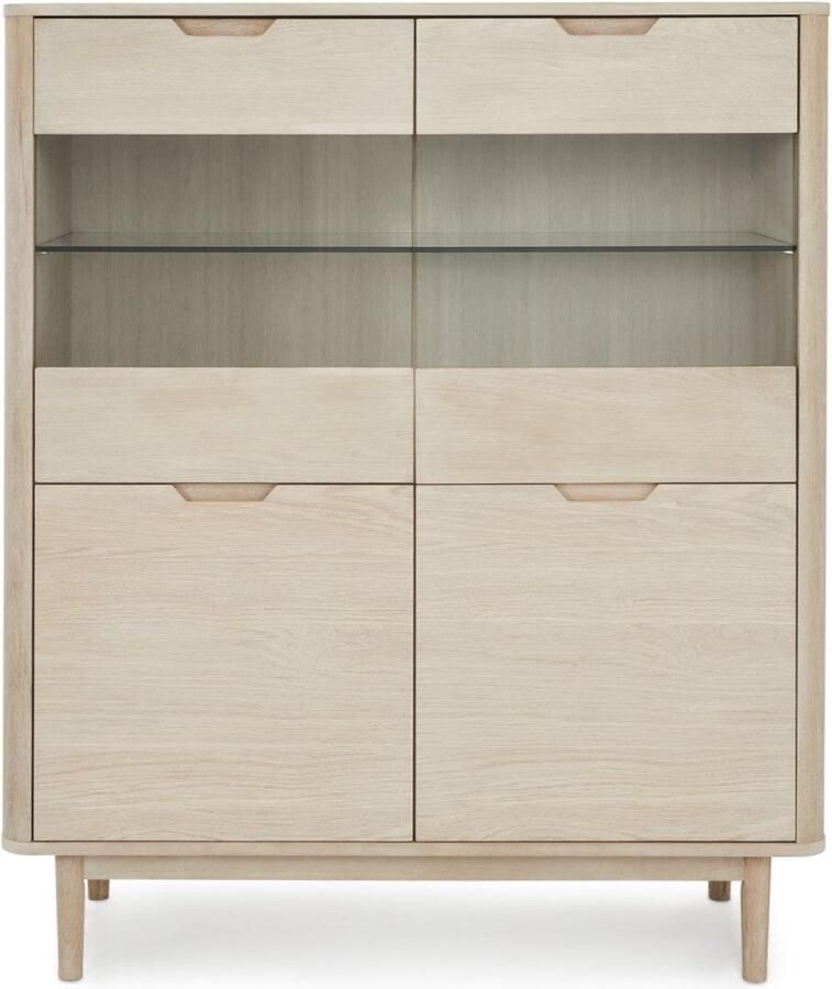 Highboard Opbergkast Dressoir Elegant ontwerp Duurzame constructie Voldoende opbergruimte 45 cm x 123 cm x 112 cm