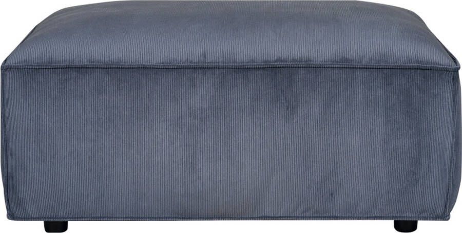Woonexpress Hocker Dundee Stof Blauw 72 x 43 x 92 cm (BxHxD)