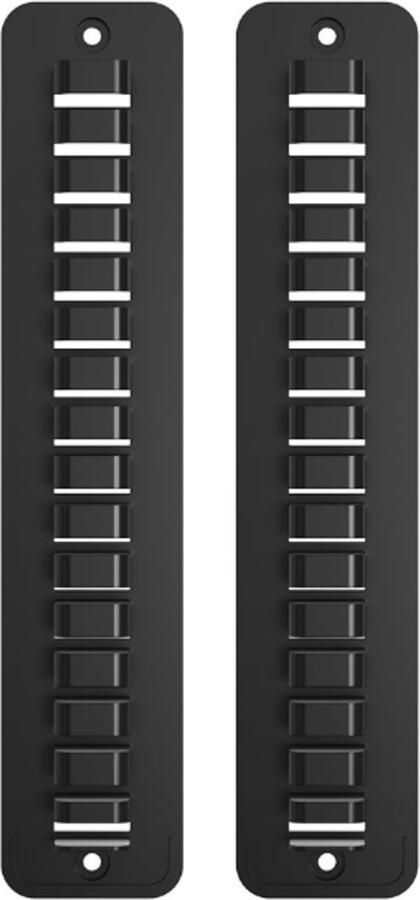 Hoedenrek 2 Stuks Hoedenhouder Met 16 haken Opberger Voor Hoed Wandkapstok Muurhaak Voor Verschillende Mutsen Inclusief Schroeven Zelfklevend of boren Zwart ABS