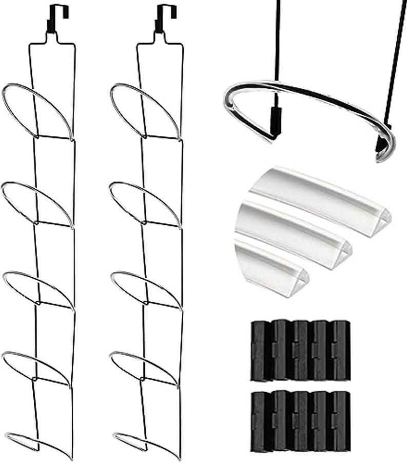 Hoedenrek voor Deur en Muur 10 Stuks Ideaal voor Baseball Petten en Hoeden