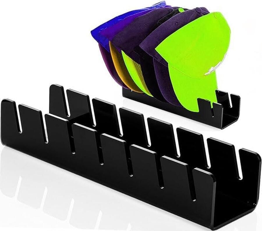 Hoedenstandaard voor honkbalpetten acryl cap standaard voor baseballcaps cap standaard kaphouder cap-organizer zonder boren voor slaapkamer kast commode ingang