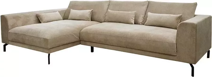 Vente-unique Hoekbank ESOPE Stof Beige Hoek links L 313 cm x H 80 cm x D 171 cm - Foto 2