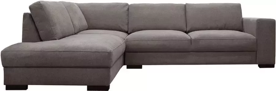Hoekbank MESETA Stof Grijs Hoek links L 285 cm x H 85 cm x D 205 cm