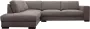 Hoekbank MESETA Stof Grijs Hoek links L 285 cm x H 85 cm x D 205 cm - Thumbnail 2