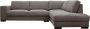Hoekbank MESETA Stof Grijs Hoek rechts L 285 cm x H 85 cm x D 205 cm - Thumbnail 2