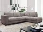 Hoekbank MESETA Stof Grijs Hoek rechts L 285 cm x H 85 cm x D 205 cm - Thumbnail 1