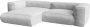 Maison Céphy Hoekbank met hoek links van grijs gechineerde stof LELIO L 246 cm x H 67 cm x D 172 cm - Thumbnail 1