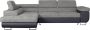 Hoekbank met hoek links van grijze stof en kunstleer KERIO II L 273 cm x H 90 cm x D 200 cm - Thumbnail 2