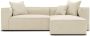 Hoekbank met hoek rechts van crèmekleurige stof ACACE L 260 cm x H 71 cm x D 170 cm - Thumbnail 2