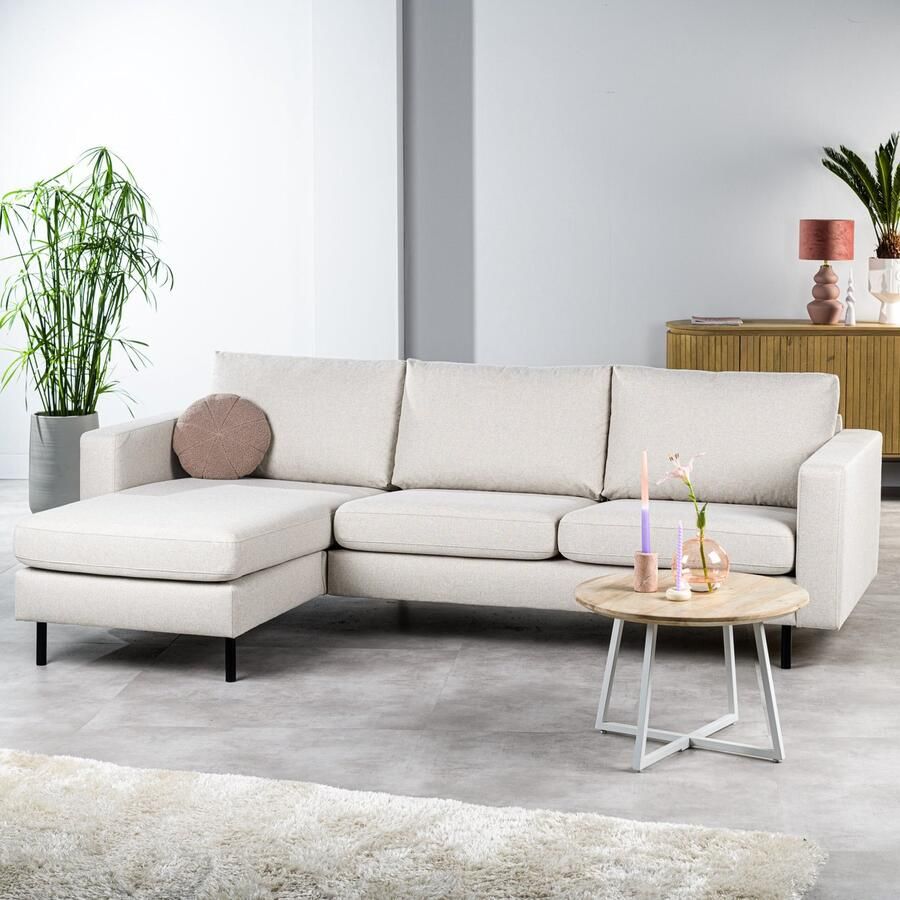 Hoekbank Nuvio Ivoor