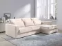 Hoekbank van beige teddy stof Hoek rechts MONDOVI L 271 cm x H 92 cm x D 165 cm - Thumbnail 2
