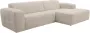 Hoekbank van bouclé stof Beige Hoek rechts SESTOLA L 286 cm x H 76 cm x D 160 cm - Thumbnail 2
