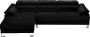 LINEA SOFA Hoekbank van hoogwaardig leer EXCELSIOR II zwart hoek links L 265 cm x H 74 cm x D 165 cm - Thumbnail 2