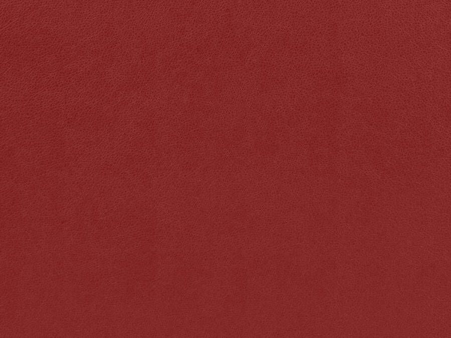 Vente-unique Hoekbank van leer MISHIMA Rood Hoek links L 260 cm x H 79 cm x D 167 cm